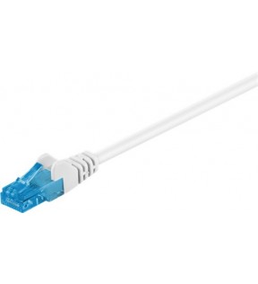 CAT 6A patchkabel U / UTP, hvid, 20 m - LSZH halogenfri, CU