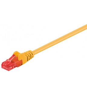 CAT 6 patch kabel, U / UTP, gul, 7,5 m - CCA materiale