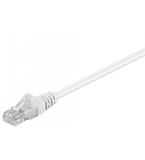 CAT 5e patchkabel, U / UTP, hvid, 10 m - CCA kobberblanding