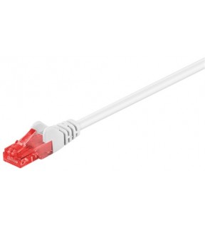 CAT 6 patch kabel, U / UTP, hvid, 5 m - CCA materiale