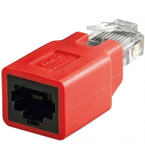 5e RJ45 cross-over modular adapter, CAT 5e - up to 100 MHz networks