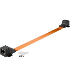 Ultra-slim RJ45 window feed-through 0.3 m, 0.3 m - to establish network connections between window frame