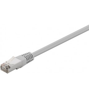 CAT 5e patchcable, F / UTP, grå, 5 m - uden låsebeskyttelse, CCA