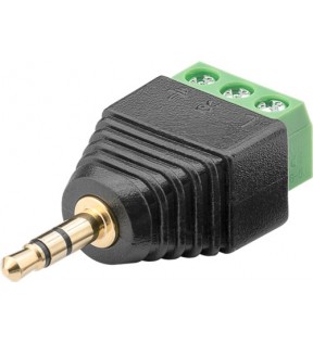 Terminal Block 3-pin - 3.5 mm male (3-pin, stereo) - screw fixing
