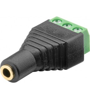 Terminal Block 3-pin - 3.5 mm female (3-pin, stereo) - screw fixing