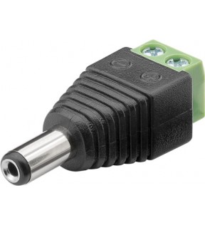 Terminal Block 2-pin - DC male (5.50 x 2.10 mm) - screw fixing