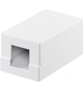 Keystone empty housing 1 port - with easy snap-in assembly