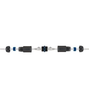 Outdoor (IP68) RJ45 modular connector, CAT 6 - dustproof and waterproof, 2x RJ45 female (8P8C)