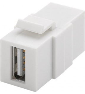 KeyStone USB module - 17.2 mm width, 2 USB 2.0 female (Type A)