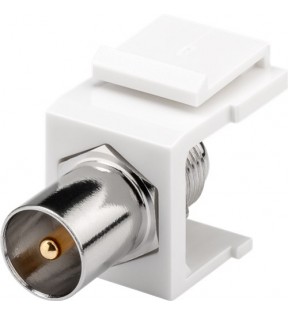 Keystone Module SAT/antenna - 16.2 mm width, Coaxial male - F female