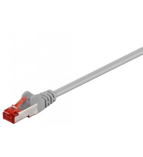 CAT 6 patch cable S/FTP (PiMF), grey, 0.5 m - CCA