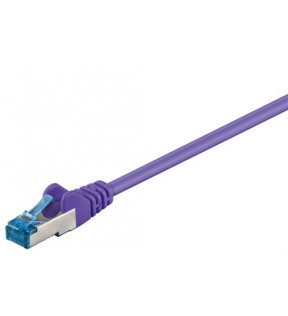 CAT 6A patch cable, S/FTP (PiMF), violet, 2 m - LSZH halogen-free, CU material