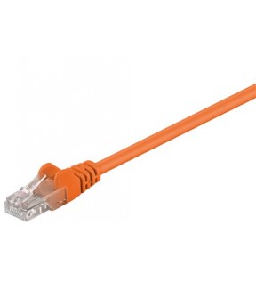 CAT 5e patch cable, U/UTP, orange, 20 m - CCA copper mixture
