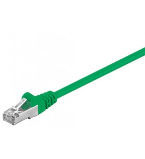 CAT 5e patchcable, SF/UTP, green, 1.5 m - CCA