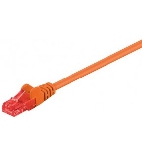 CAT 6 patch cable, U/UTP, orange, 1.5 m - CCA material