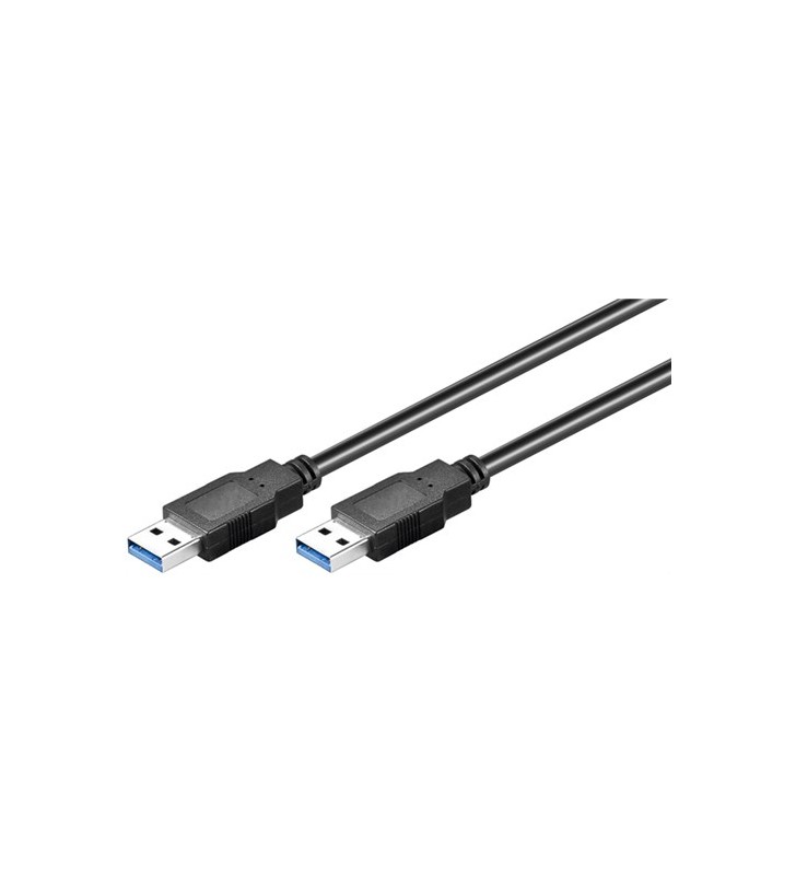 USB 3.0 HiSpeed extension cable with desktop foot, Black, 1.5 m USB