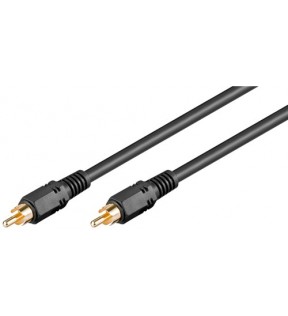 Goobay Coaxial digital/audio connector cable, RCA S/PDIF, double shielded, 20 m, Dust protection Bag - RCA male > RCA