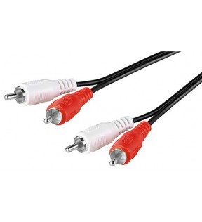 Goobay Stereo RCA cable 2x RCA, 20 m, Dust protection Bag - 2 RCA male (audio left/right) > 2 RCA male (audio left/ri