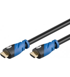 Goobay Series 2.0b Premium High Speed HDMI ™ -kabel med Ethernet, 0,5 m, sort, Plastpose - HDMI ™ han (type A)&gt; H