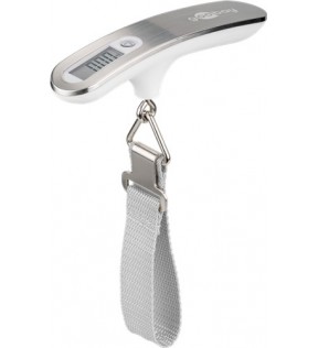 Goobay Digital luggage scale, silver, Hanging Box - up to 50 kg for precise weighing of luggagedata locking function: me
