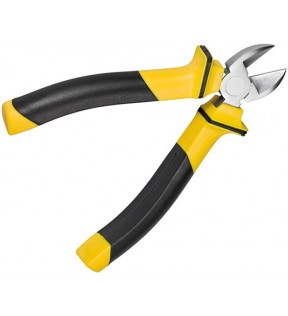 Fixpoint Wire cutting pliers 160 mm, black-yellow, Flap-over Blister - with 2 cm cutting widehighly precise pliers, poli