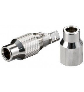 Goobay koaksialkabler, skruetype, støvbeskyttelsespose - metal til tilslutning eller forlængelse af koaksialkabler