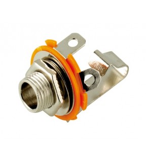 Goobay Jack chassis socket - 6.35 mm - mono, Dust protection Bag - open typeproduct is only suitable for the amateur / h