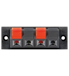 Goobay Speaker terminal, Dust protection Bag - 4 poles push type, red/blackmax. cable diameter: 4 mmproduct is only suit