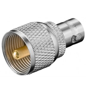 Goobay BNC female > UHF male, Dust protection Bag - with gold contactsproduct is only suitable for the amateur / hobb