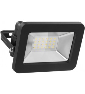 Goobay LED outdoor floodlight, 20 W, black, Standing Box - with1700 lm, neutral white light (4000 K) and M16 cable gland