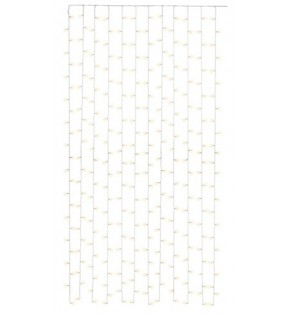 Goobay Light Curtain with 300 LEDs, transparent, 5 m, Standing Box - with remote control, timer function, 8 light modes,