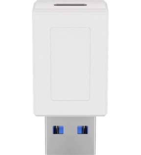 Goobay USB 3.0 SuperSpeed ​​USB adapter-C ™, white, Plastic bag - USB-C™ female > USB 3.0 male (type A)for ea