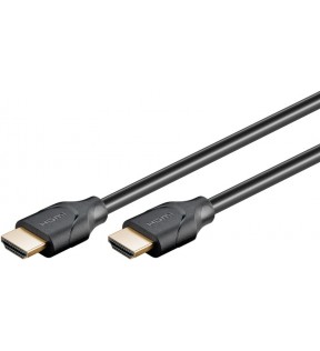 Goobay Series 2.1 Ultra High Speed HDMI™ Cable with Ethernet, 1 m, black, Dust protection Bag - High-speed cable, 8K @