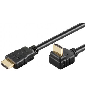 Goobay Series 2.0 High Speed HDMI™ 270° Cable with Ethernet, 2 m, Black, Dust protection Bag - HDMI™ connector male