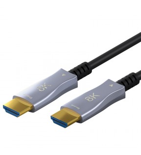 Goobay Series 2.1 Optical Hybrid Ultra High Speed HDMI™ Cable with Ethernet (AOC), black, Dust protection Bag - high-s