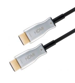 Goobay Series 2.0 Optical Hybrid High Speed HDMI™ Cable with Ethernet (AOC), 100 m, black, Dust protection Bag - High-