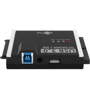 Goobay USB 3.0 Hard Drive Adapter for IDE and SATA, Sales giftbox - adapter set for HDD and SSD hard drives, CD drives a