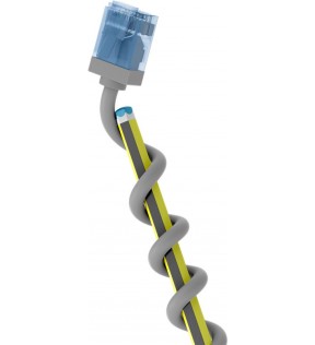 Goobay Ultra-Flexible CAT 6A Patch Cable, Slim, U/UTP, grey, Cable Tag - extra-short plugs, pure copper conductor (CU), 