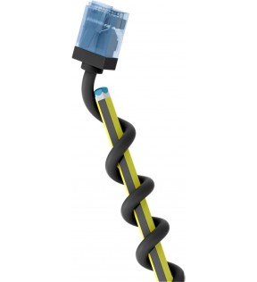 Goobay Ultra-Flexible CAT 6A Patch Cable, Slim, U/UTP, black, Cable Tag - extra-short plugs, pure copper conductor (CU),