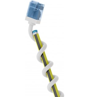 Goobay Ultra-Flexible CAT 6A Patch Cable, Slim, U/UTP, white, Cable Tag - extra-short plugs, pure copper conductor (CU),