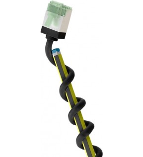 Goobay Ultra-Flexible CAT 8.1 Patch Cable, Slim, U/FTP, black, Cable Tag - extra-short plugs, 99.9 % oxygen-free copper 