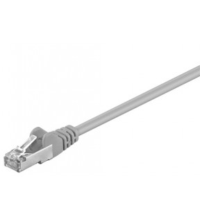 CAT 5e patchcable, SF/UTP, grey, 10 m - CCA