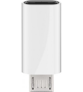 USB 2.0 Micro-B til USB-C ™ adapter, hvid - USB 2.0 micro han (type B) - USB-C ™ hun